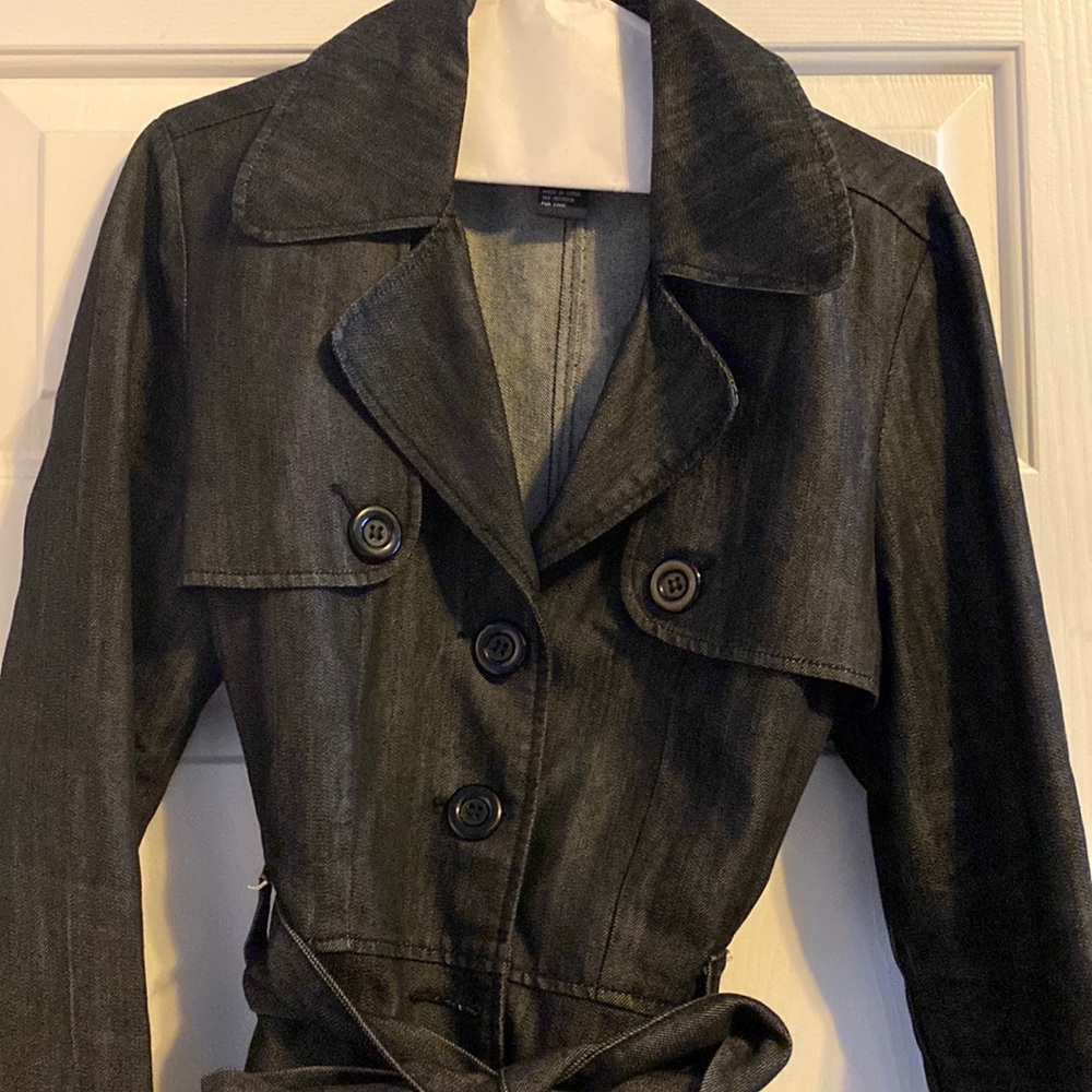 Dark Denim Jacket with belt
